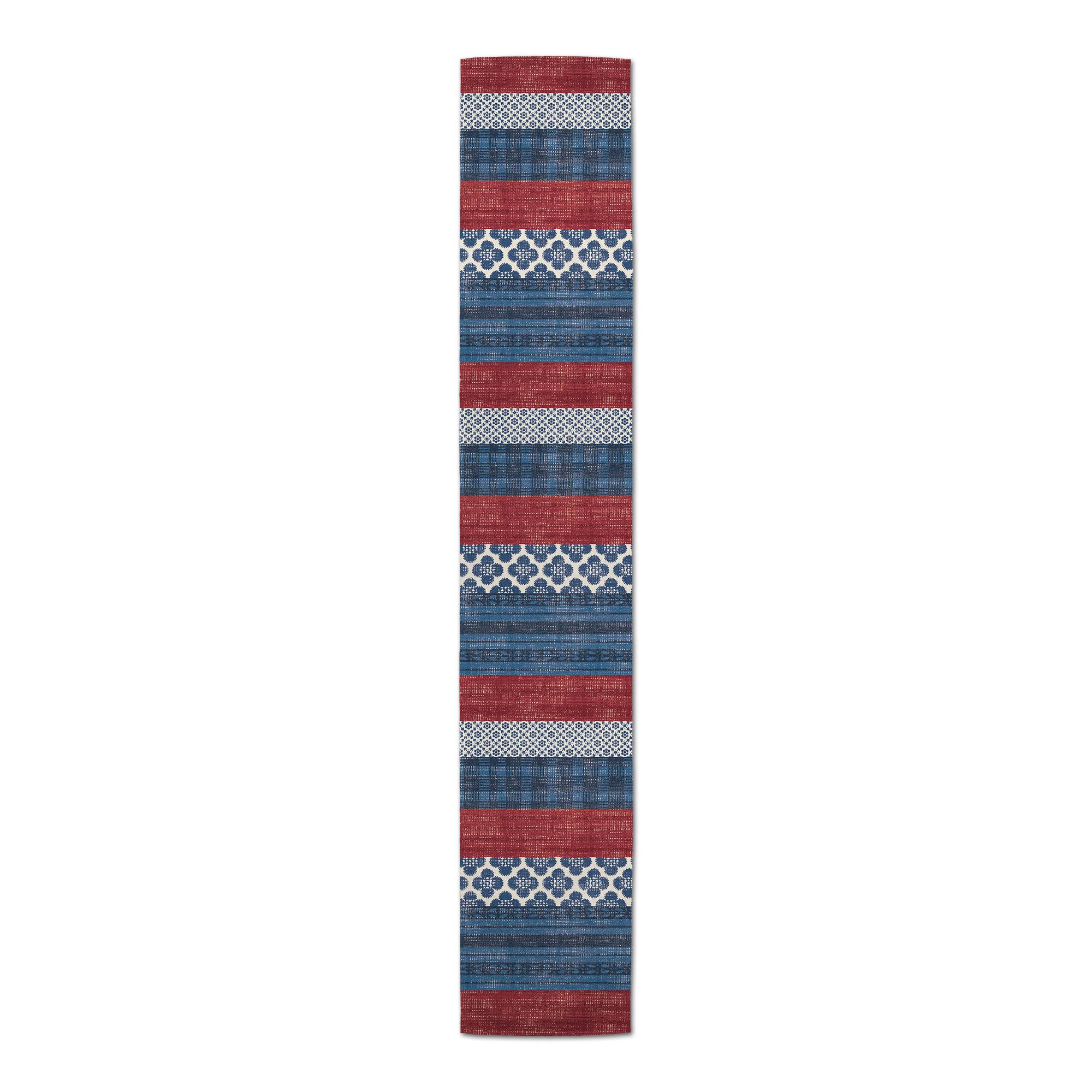 Designs Direct Patriotic Patchwork Cotton Twill Runner